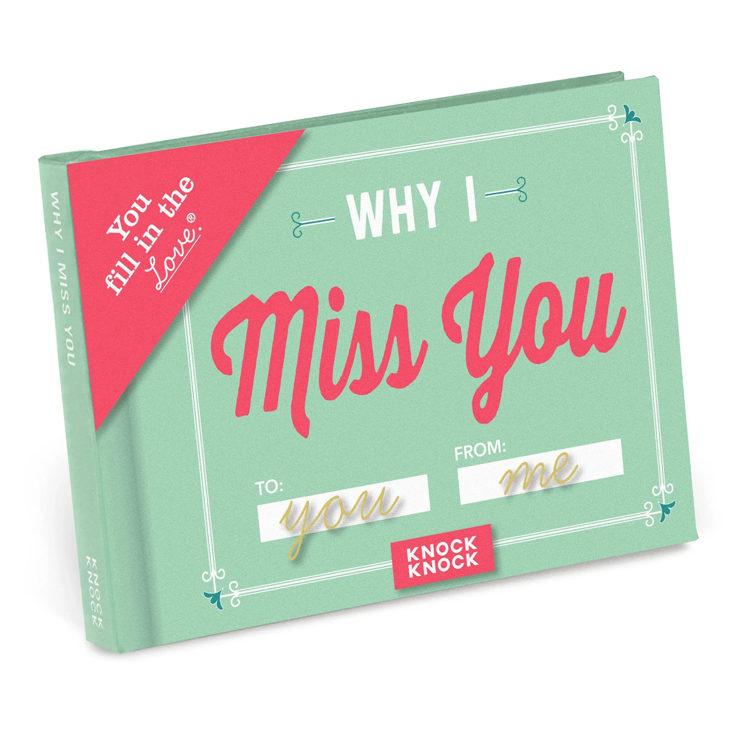 Knock Knock Why I Miss You Fill in The Love Book Fill-In-The-Blank Gift Journal