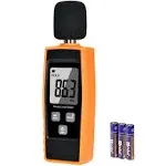 Hand-Held Sound Level Meter, 30~130 Db Decibel Noise Measurement Tester with Bac