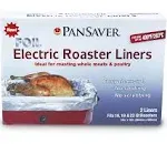 Pansaver 45950 Foil Electric Roaster Liner Pack of 4 - Fits 16-22 qt Roasters