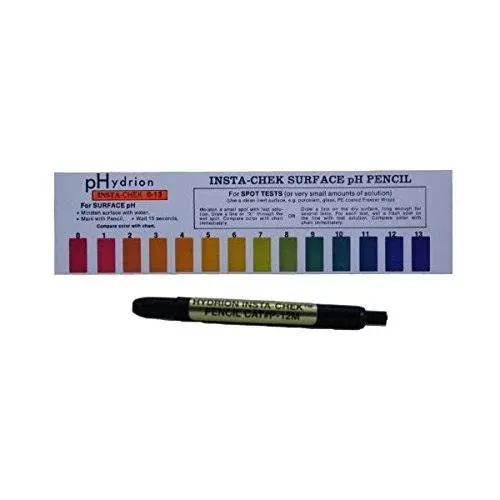 1 Hydrion 0-13 Mechanical pH Pencil PEN Acid SURFACE Stucco Paint Testing Test 