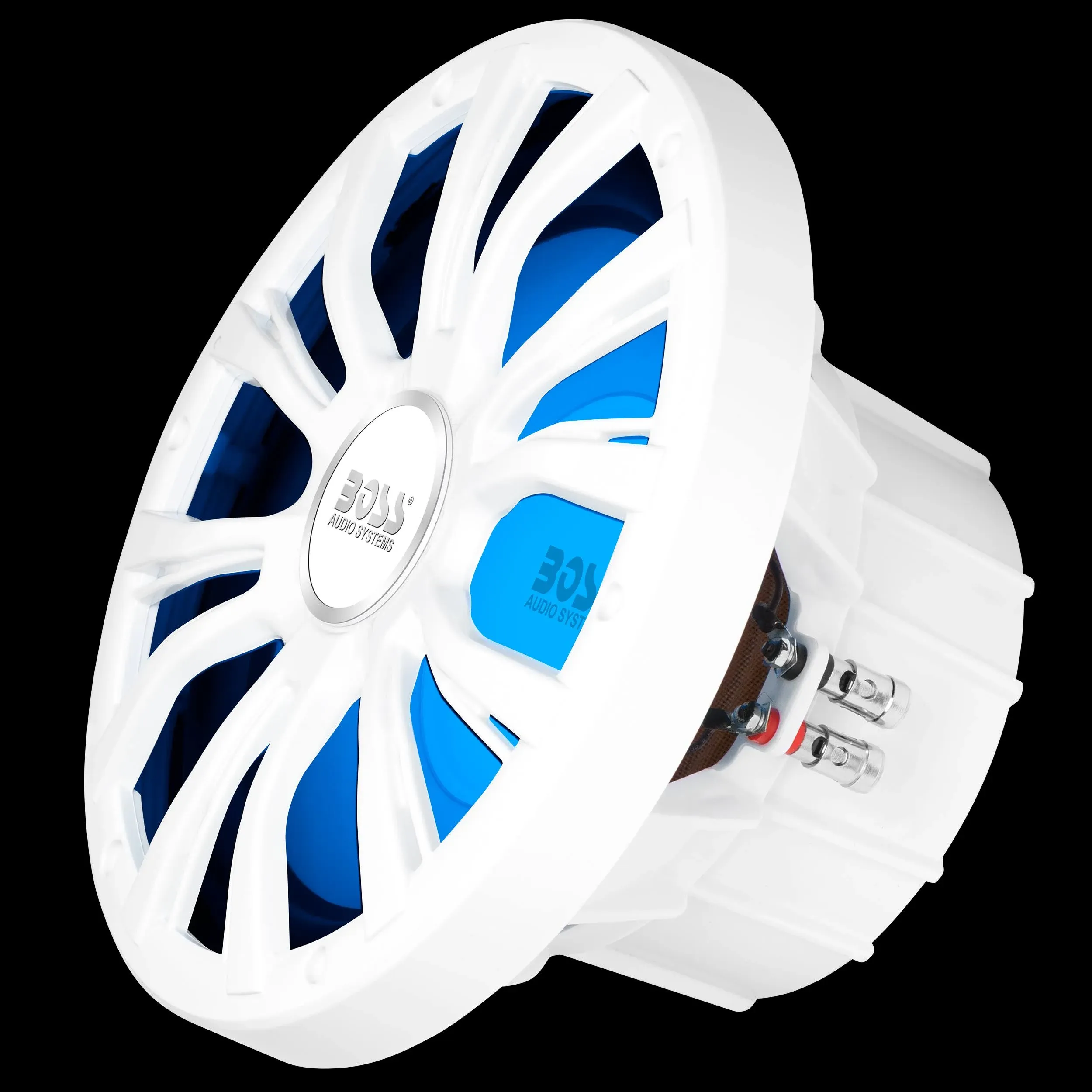 Boss Audio 10&quot; MRG10W Subwoofer w/RGB Lighting - White - 800W