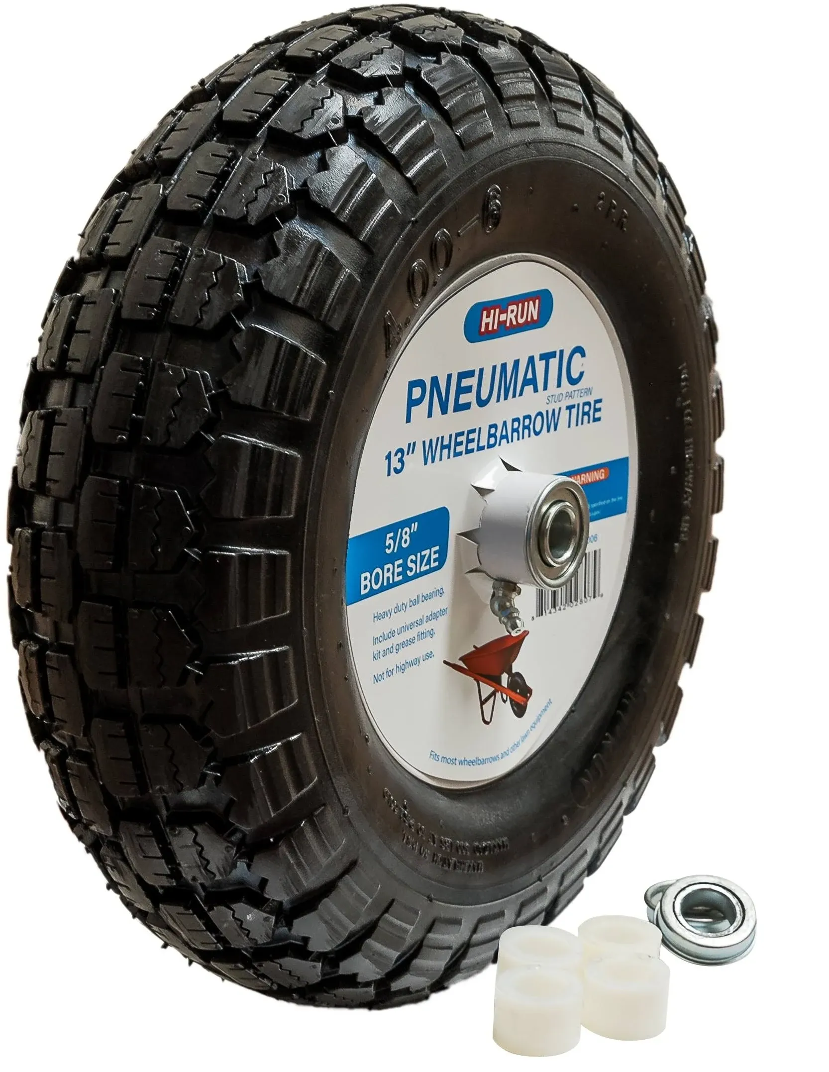 Hi-Run Wb1006 Tires And Wheels,300 Lb,Wheel Barrow