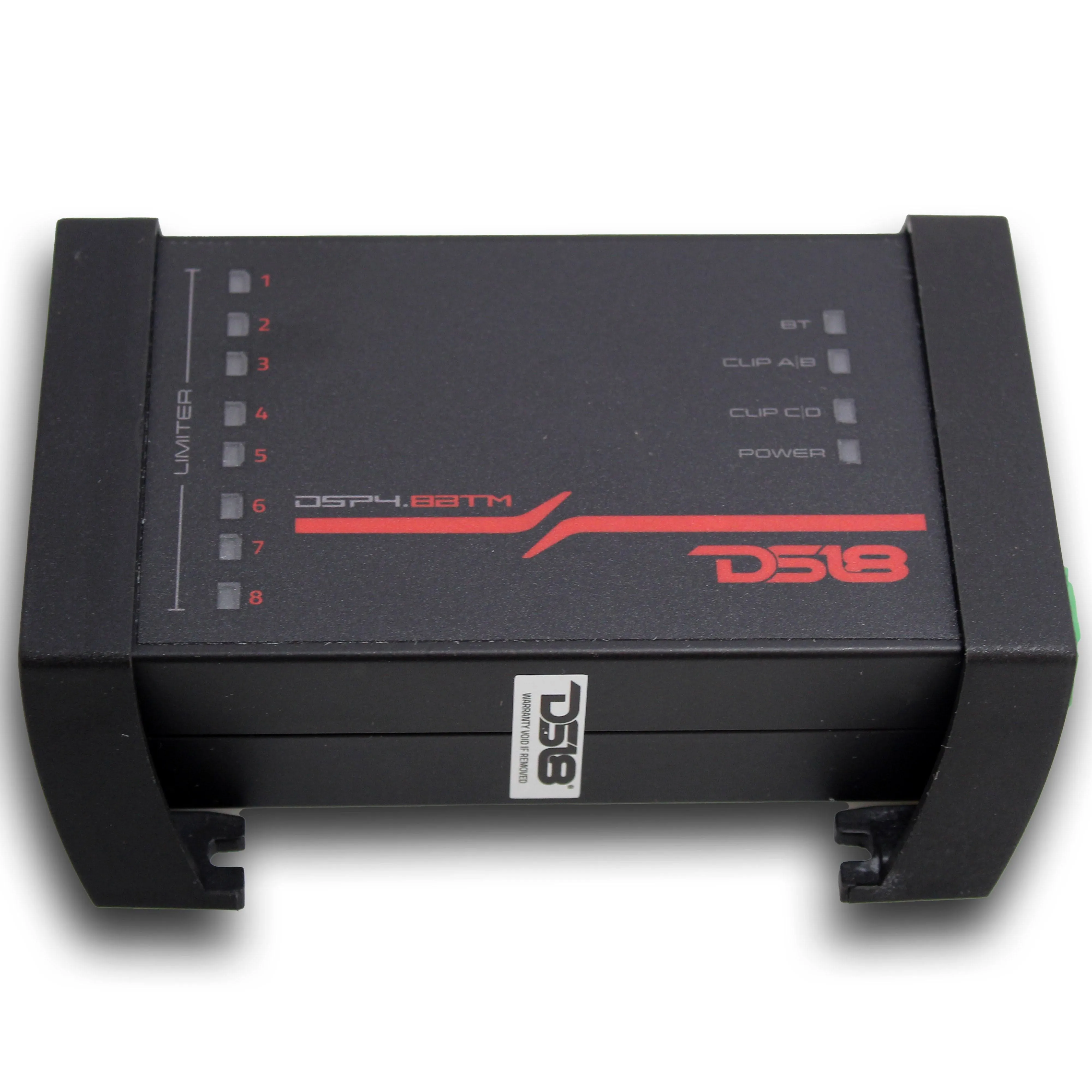 DS18 DS-DSP4.8BTM 4-Channel In and 8-Channel Out Digital Sound Processor with Bluetooth and LCD Screen DS18