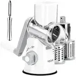 ROTARY CHEESE GRATER Shredder Vegetable Slicer Nut Grinder Peeler By OUROKHOME