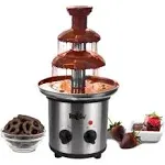 Total Chef 3 Tier Electric Chocolate Fondue Fountain Machine Stainless bca