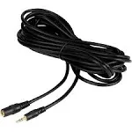 Movo MC10 3.5mm Audio Cable - 3.5mm TRS Female to Male 10ft Extension Cord for Microphones, Headphones, and More