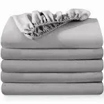 Bare Home 5-Pack Fitted Sheets - Premium 1800 Collection - Ultra-Soft - Deep ...