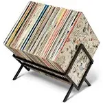 MODERN VINYL Record Holder - Matte Black Metal - 80-100 LP Storage