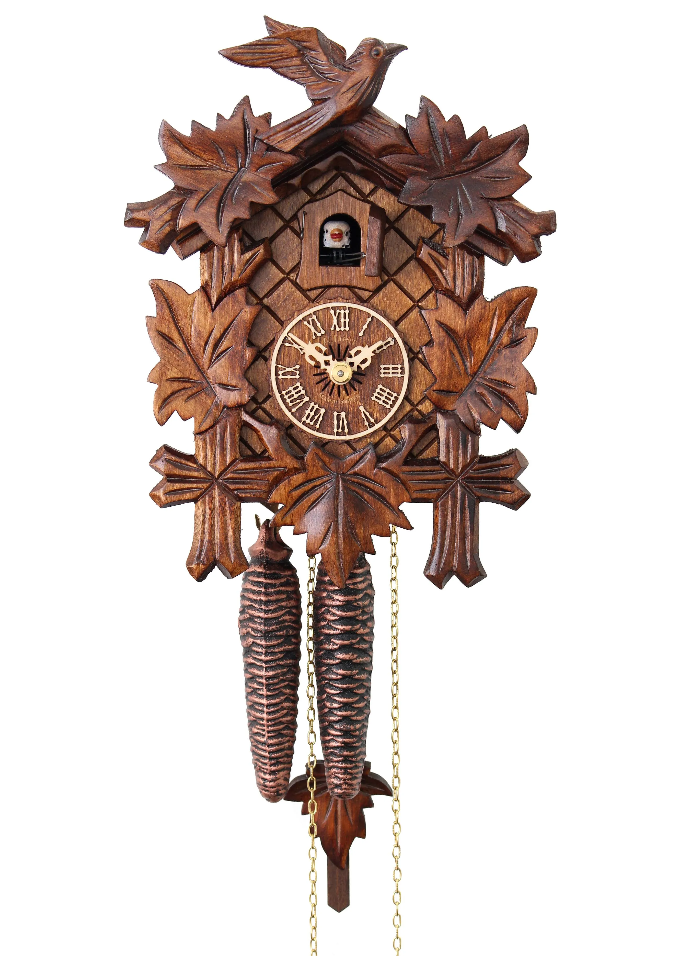 Adolf Herr Cuckoo Clock - The Traditional Vine Leaves