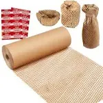 Honeycomb Packing Paper, 12&#034; Width x 200&#039; Length, Bubble Cushioning Wrap for Mov