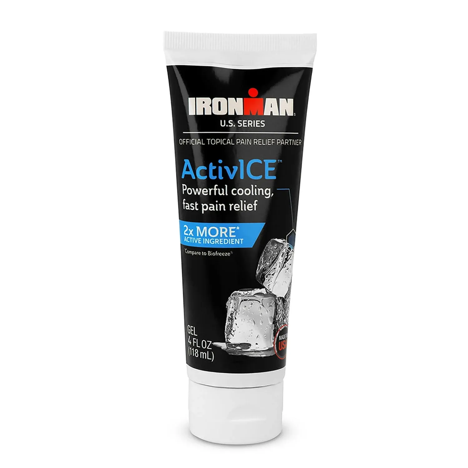 Curad IRONMAN ActivICE Topical Cooling Gel, Pain Relief for Arthritis, Joint,