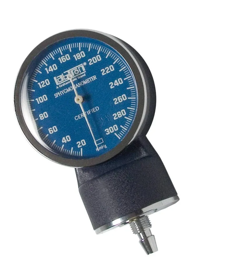 Graham-Field 2318BL Labtron Aneroid Manometer Gauge for Manual Blood Pressure Devices, Blue Faceplate + Blue Housing