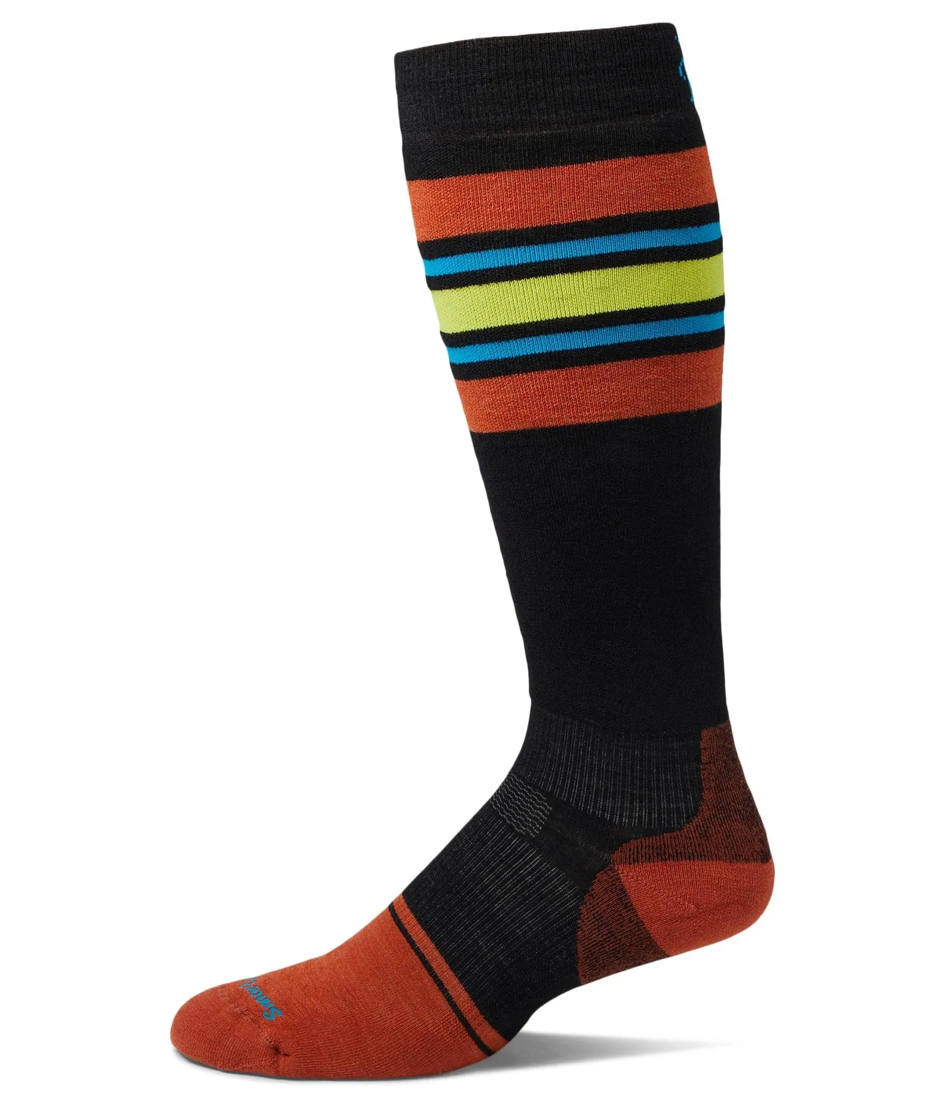 Smartwool Men's Snowboard Targeted Cushion Stripe Extra Stretch Over The Calf Socks