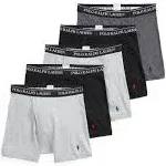 Polo Ralph Lauren Classic Cotton Assorted Boxer Briefs 5-Pack - XL