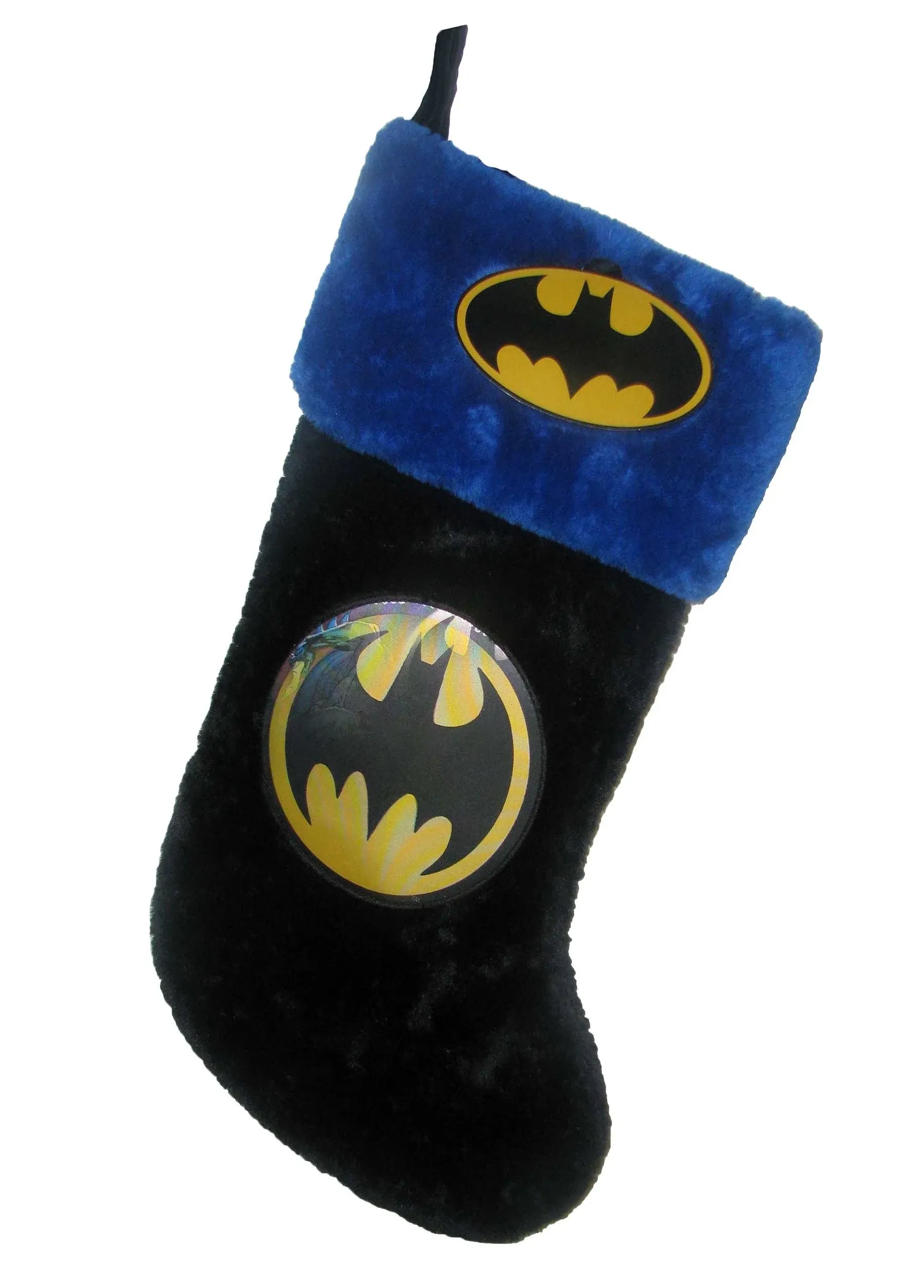 Batman™ Logo Plush Applique Stocking