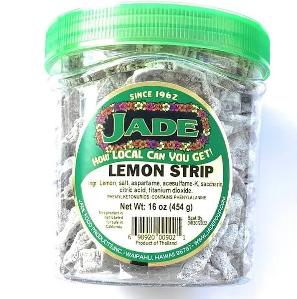 Jade Dried Lemon Strips/Peel(BIG JAR)