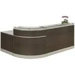 NBF Signature Series Esquire Glass Top Reception Desk