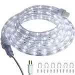 Clear Led Rope Light 3M /10M Strip Rope Light Outdoor Cuttable Waterproof IP65