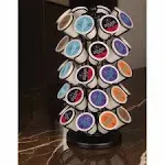 40x Pods Capacity K Cup Holders,K Cup Holder, K Cups Holder,K Cup Carousel, Coffee Pods Holder Storage Organizer Stand, No Assembly Required, Black (Deluxe Version,40 Pods Capacity)