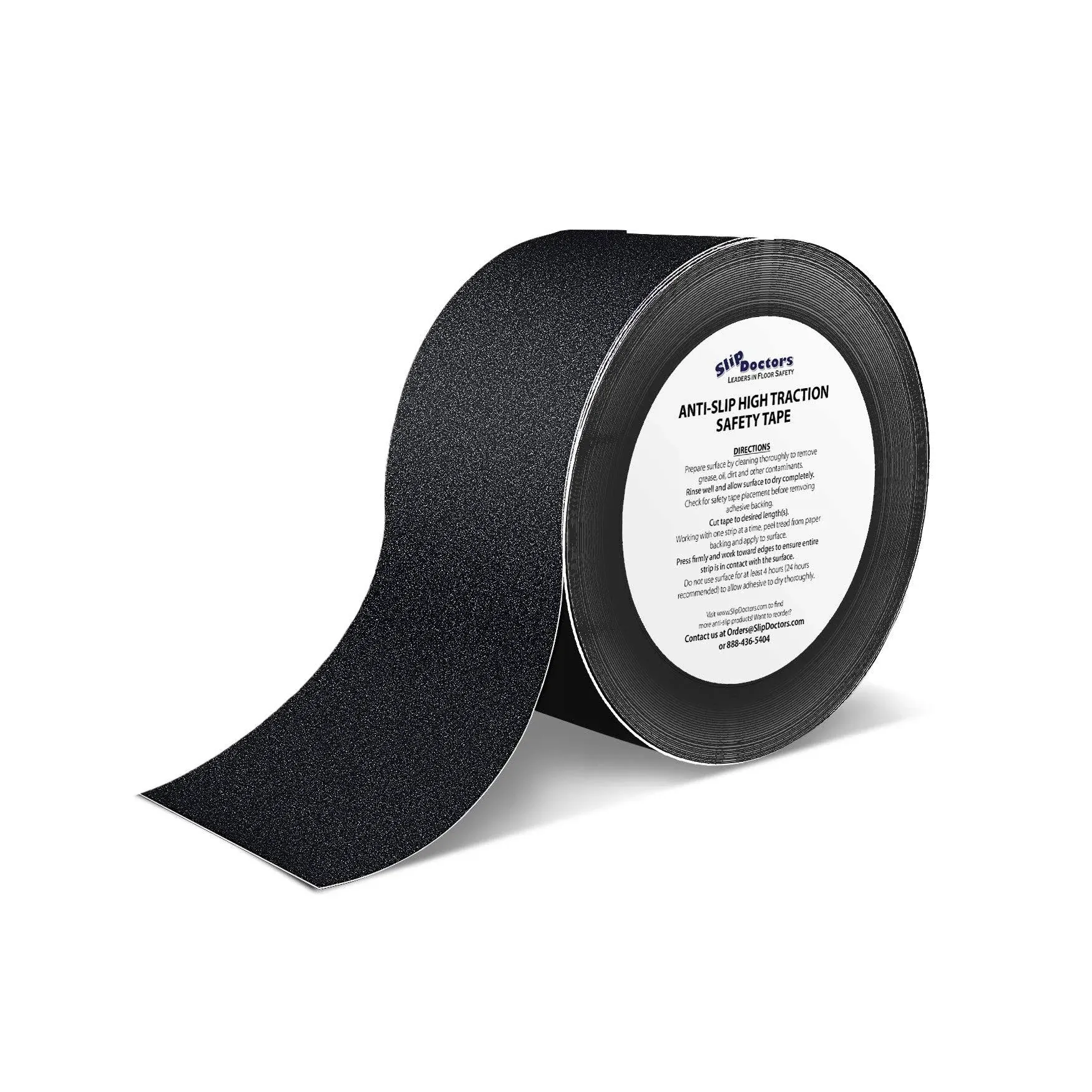 SlipDoctors 60' Black 60 Grit Anti-Slip Adhesive Safety Tape