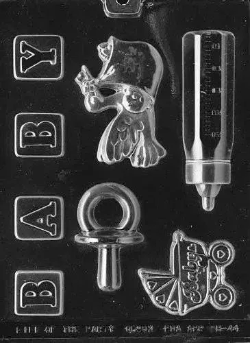 Life of the Party B044 Baby Shower Kit Chocolate Candy Mold with Molding Instructions