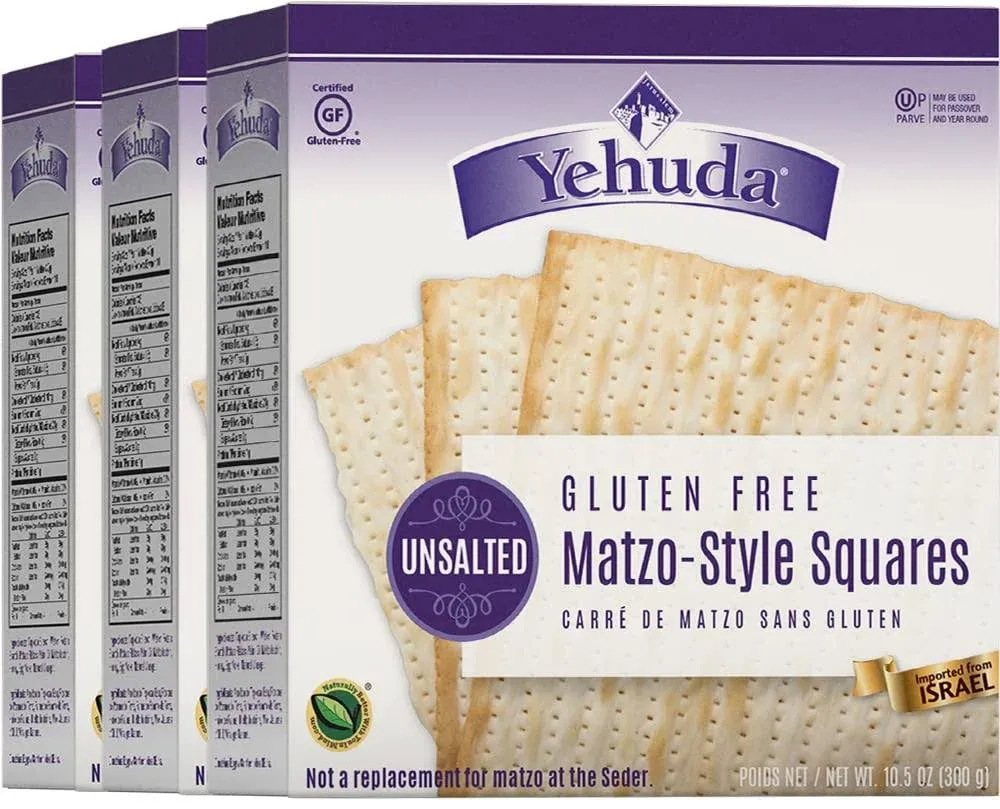 Yehuda Organic Ancient Grain Spelt Matzo - 3 pack, 10.5 oz packets