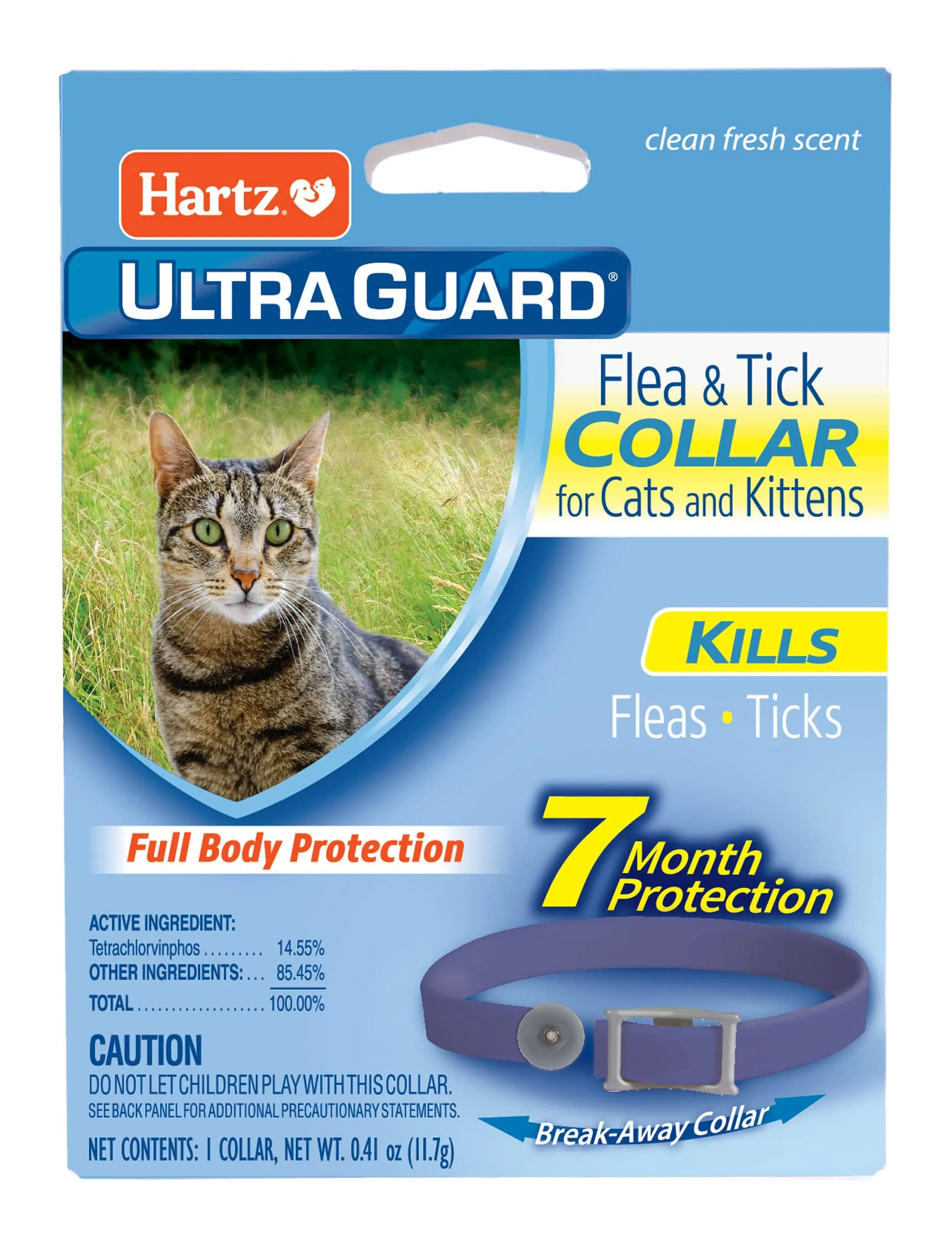 Hartz UltraGuard Flea And Tick Collar For Cats And Kittens, 7 Months Protection, 1 Collar