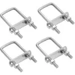 Square U-Bolt, Stainless Steel Square Bend U Bolts Nuts and Frame Plate 