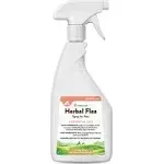 NaturVet – Herbal Flea Plus Essential Oils – Essential Oils – Deodorizes with a Fresh Herbal Fragrance – for Dogs & Cats – 16 oz Spray