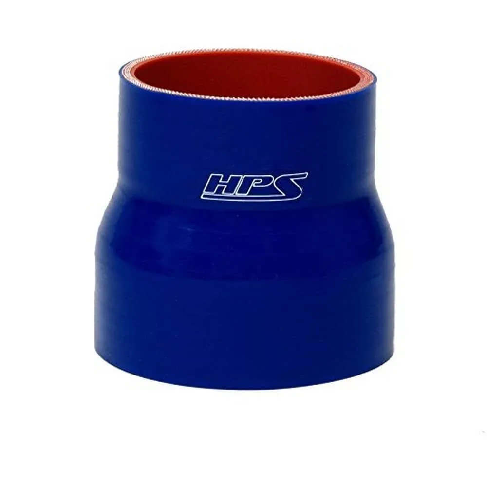 HPS HTSR-400-425-L4-BLUE Silicone High Temperature 4-ply Reinforced Reducer Coupler Hose, 40 PSI Maximum Pressure, 4" Length, 4" > 4.25" ID, Blue