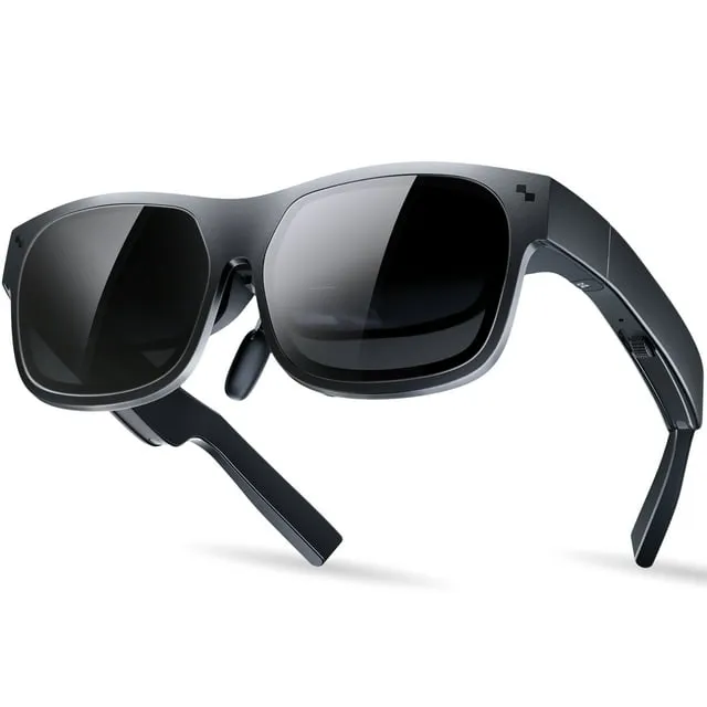 AR Glasses, Smart Glasses with Massive 201 Inch Micro OLED Virtual Black