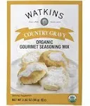 Watkins Organic Country Gravy Gourmet Seasoning Mix, 2.82 oz. Packets (Pack of 6)