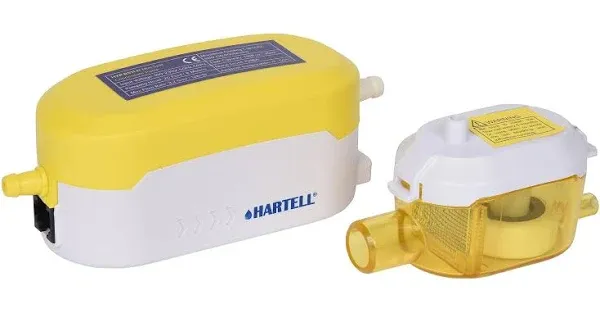 Hartell Mini-Split Condensate Pump Suitable For AC Equipment HAR-8 Up To 8KW Cooling Capacity, 100-230v, 50-60Hz. Ultra Quiet at 19 dBA