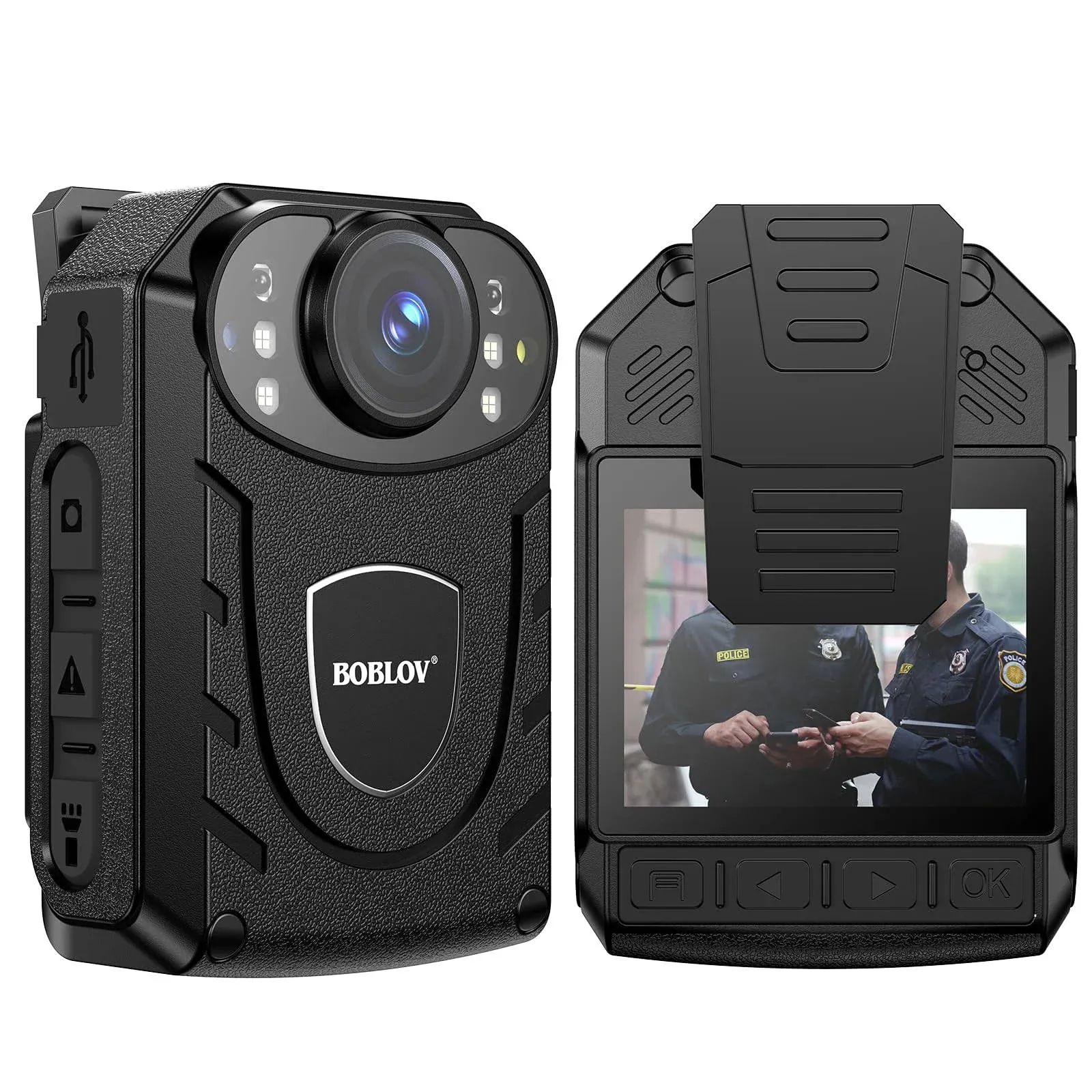 BOBLOV 1296P Body Worn Camera IR Night Vision Police Security Body Cameras ...