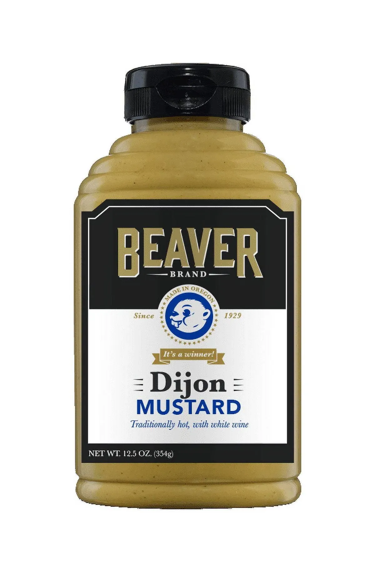 Beaver Dijon Mustard with Wine 12.5 Ounce (6 per Case)