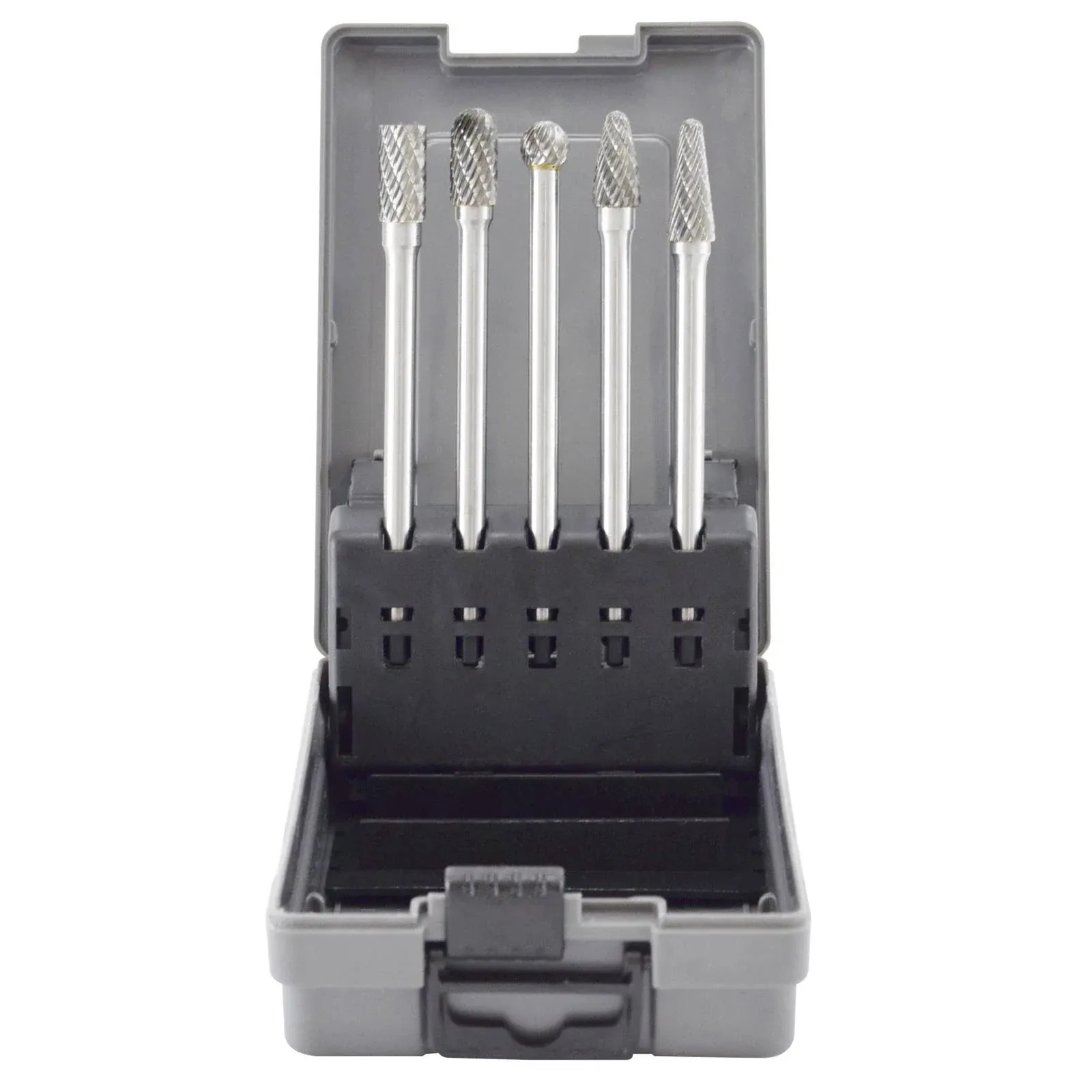 Astro Pneumatic® 2185 5-Piece Burr Set, Tungsten Carbide, Use With: