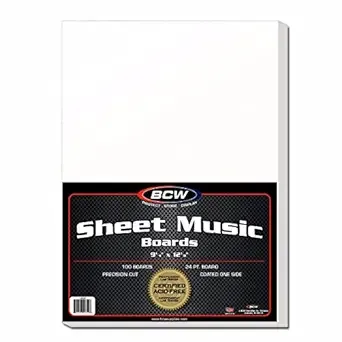 1-BBSM Sheet Music Backing Boards