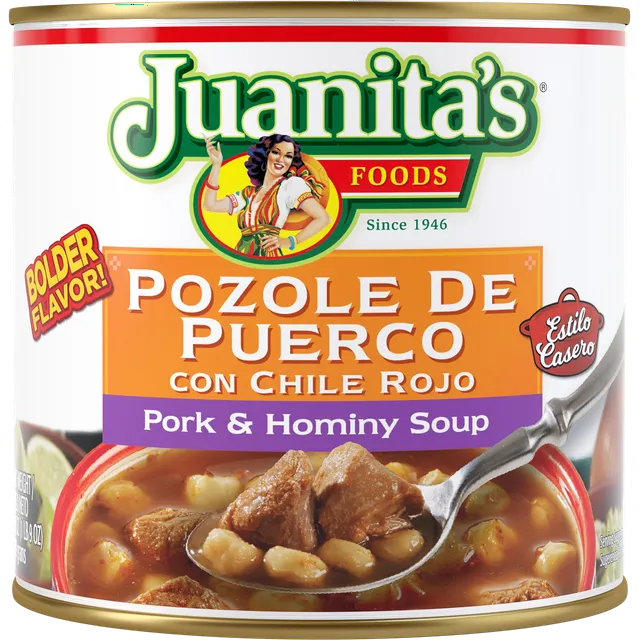 Juanita's Foods Pozole Pork and Hominy Soup - 29.5 oz can