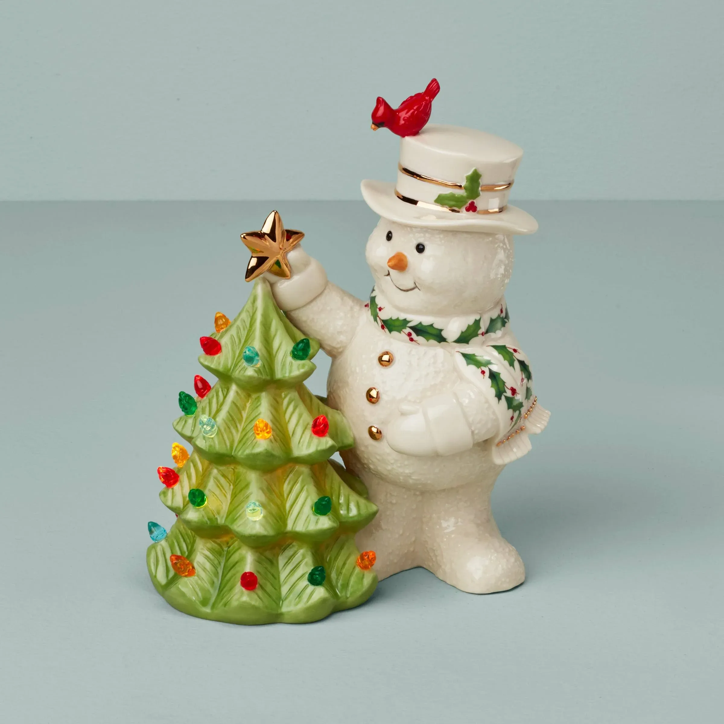 Lenox Happy Holly Days Snowman Figurine