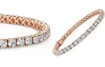 Kaylee 18k Plated Tennis Bracelet, Women&#039;s 18k Rose Gold Plated Bracelets 