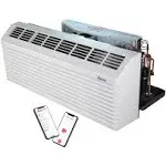 AMANA PTAC 12,000 BTU Air Conditioner Heat Pump PTH123K35AXXX with 3.5 kW Heater 20 Amp plug, White