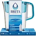 Brita Large Tahoe Teal 10-Cup Water Filter Pitcher