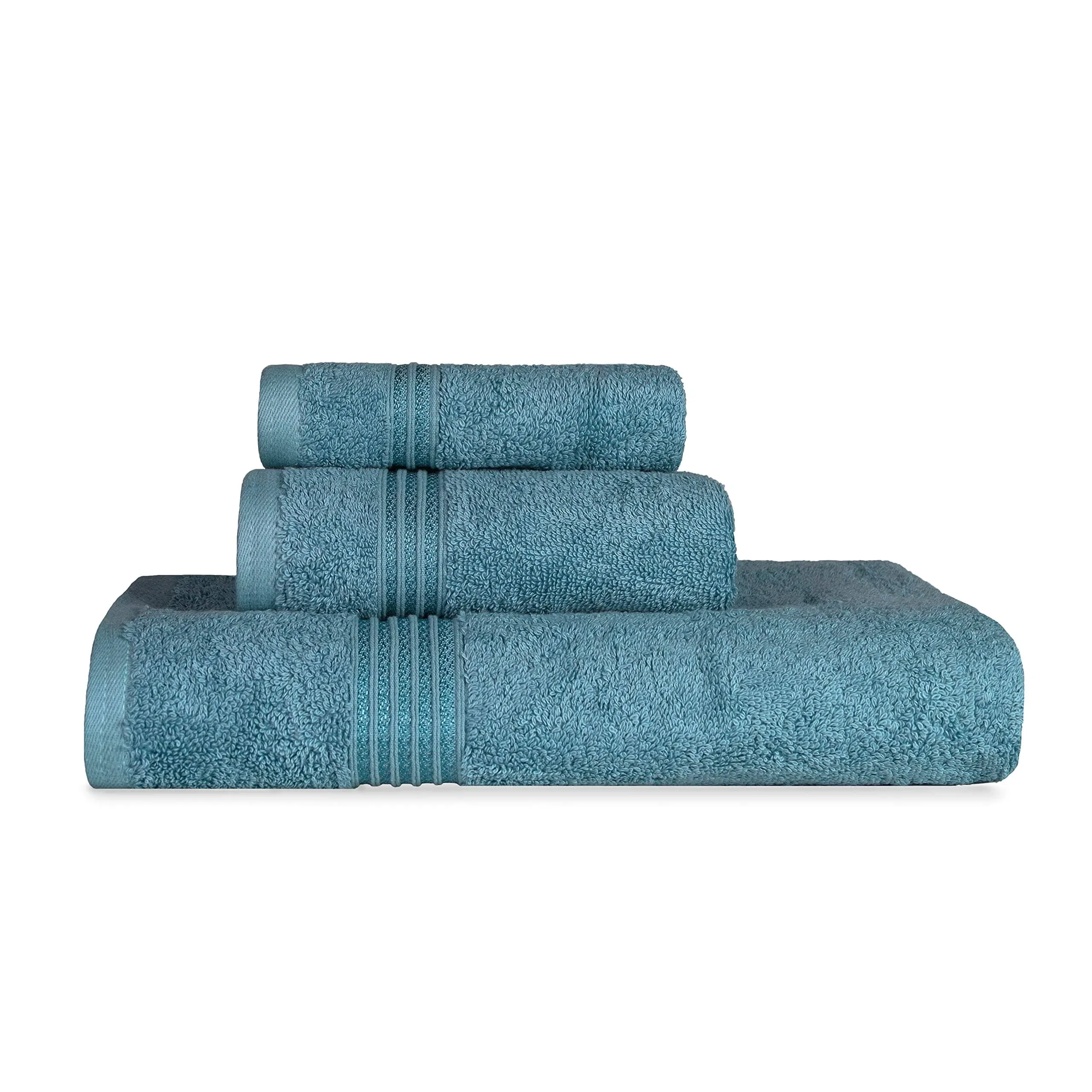 Superior Egyptian Cotton 3-Piece Sapphire Towel Set