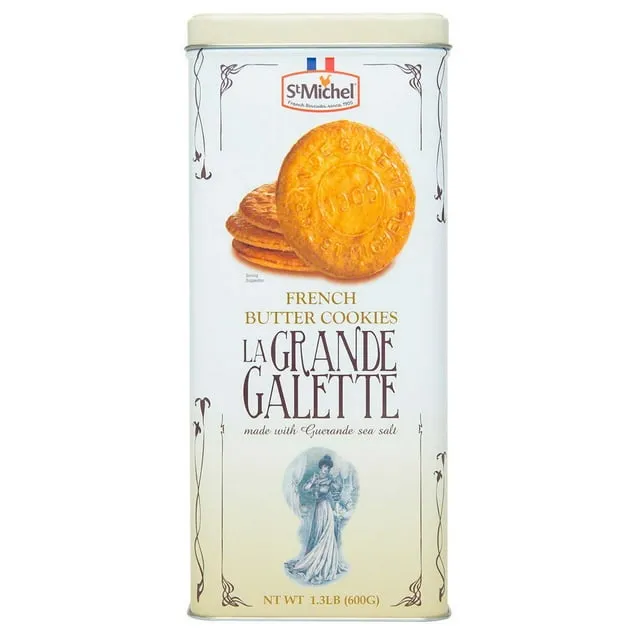 St Michel French Butter Cookies La Grande Galette 21.6oz 600g (Two Boxes)