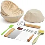 9 Inch Round Sourdough Starter Kit Banneton Breads Proofing Basket Set of 2