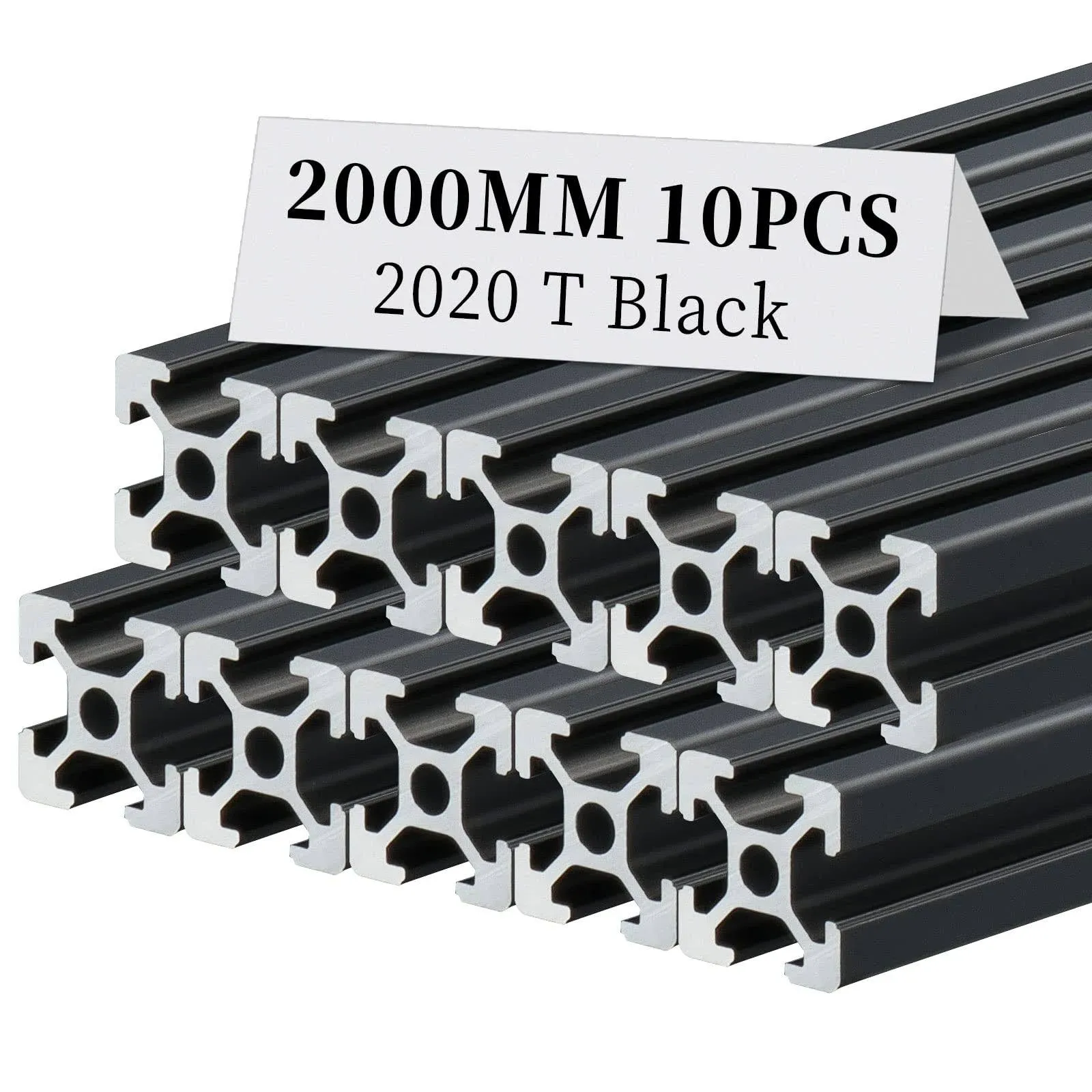 10pcs 2020 T Slot Aluminum Extrusion Profile 2000mm 78.74inch European Standa...