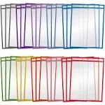 Dry Erase Pocket Sleeves 30 Count Crystal Clear by Better Office Products