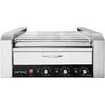 30 Hot Dog Roller Warmer Grill Cooker Machine, Commercial Grade, (11 Non-Stick R