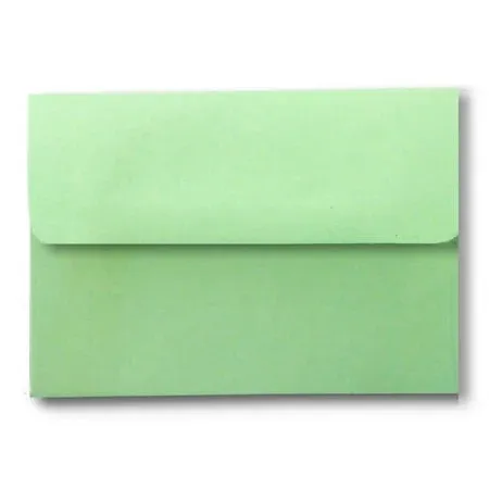 Green Pastel 100 Boxed (5-1/4 x 7-1/4) A7 for 5 x 7 Invitations Announcements from The Envelope Gallery