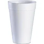 Dart Drink Foam Cups, 32 oz, White